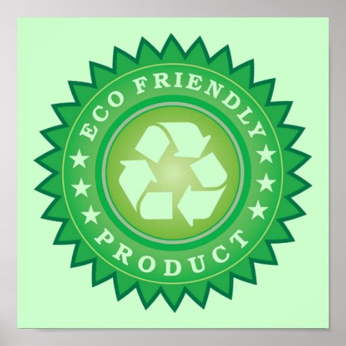 Eco Friendly Product Sticker Poster