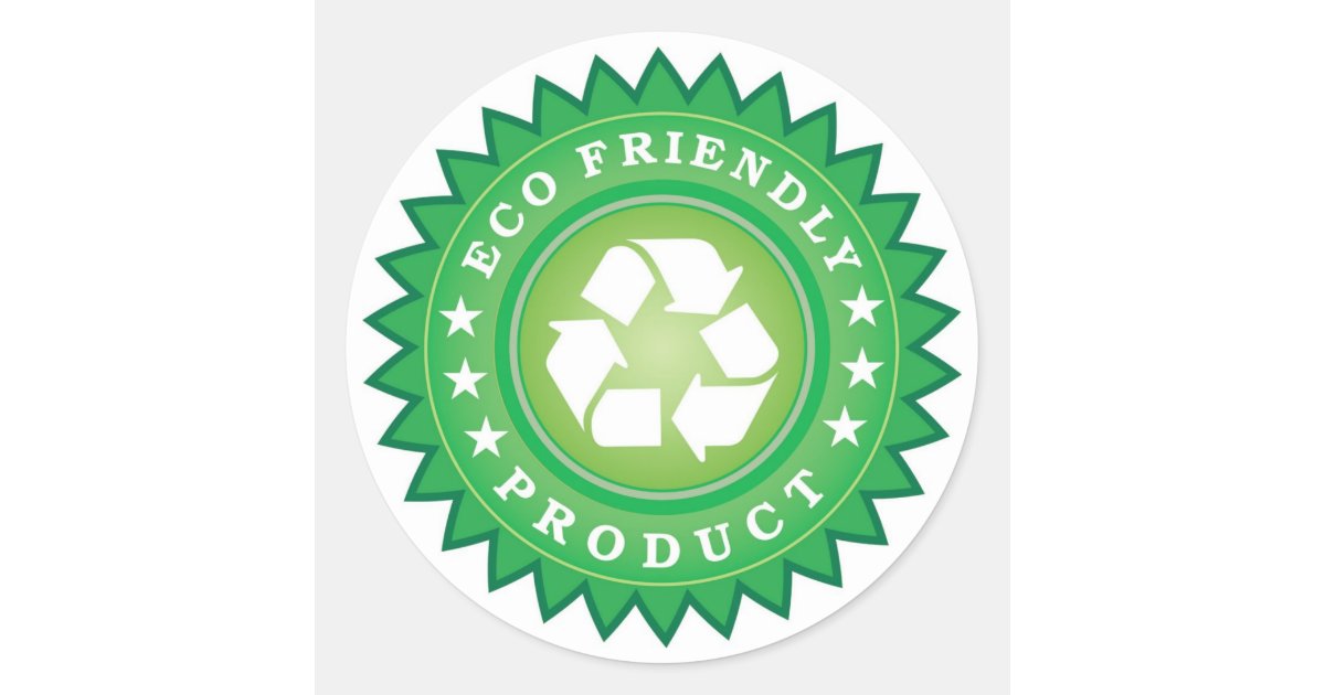 eco-friendly-product stickers | Zazzle.com