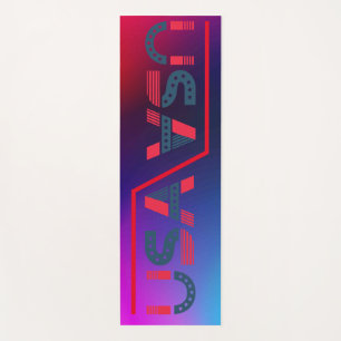 Eco Friendly Rainbow Color Comfortable Yoga Mat