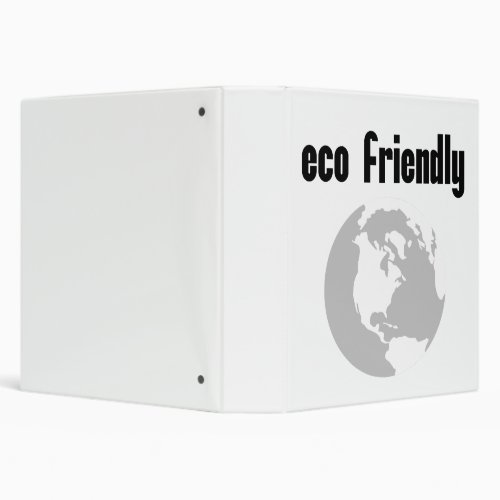 Eco Friendly Reduce Your Environmental Impact 3 Ring Binder