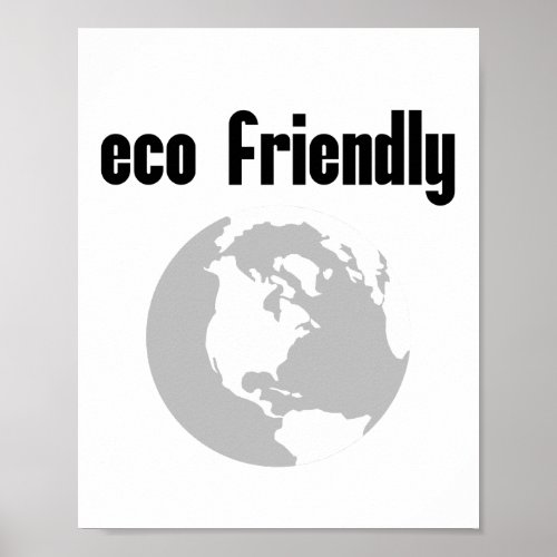 Eco Friendly Reduce Your Environmental Impact Poster