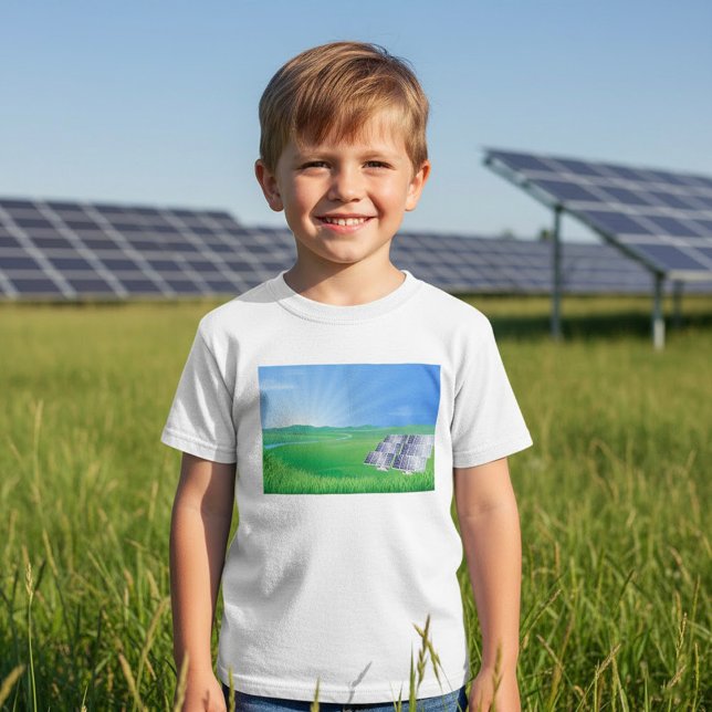 Eco-Friendly Solar Panel Landscape T-Shirt (Creator Uploaded)