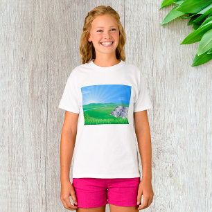 Eco-Friendly Solar Panel Landscape T-Shirt