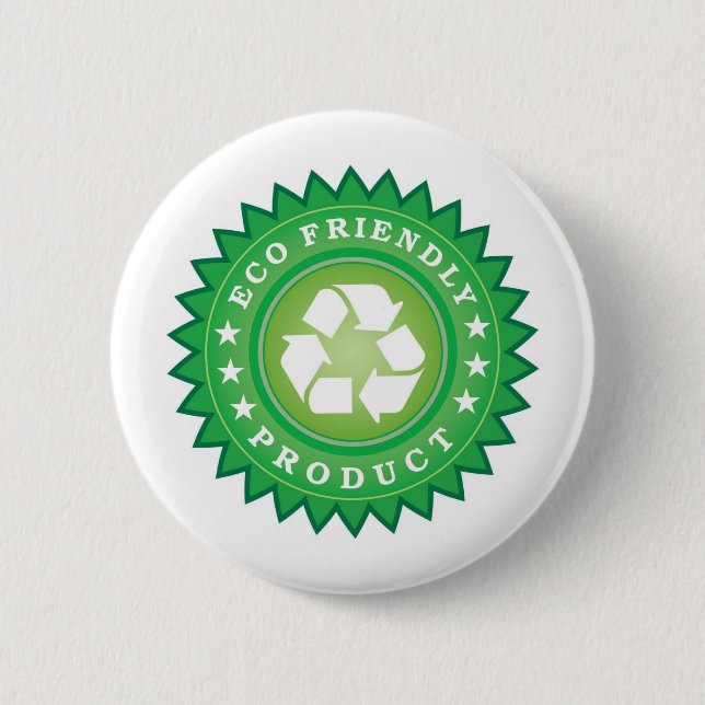 Eco Friendly Sticker Pinback Button (Front)