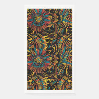 Eco-Friendly Teal "Aztec Dream" Cloth Napkins