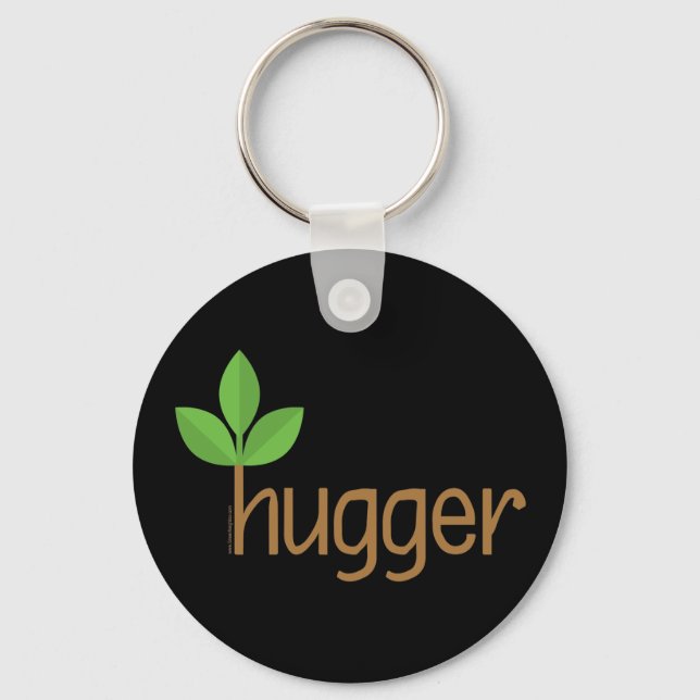 Eco Friendly Tree Hugger Keychain (Front)