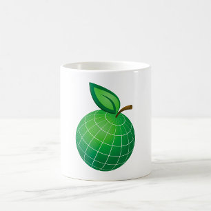 Eco Globe Fruit Green Earth Leaf Sphere Coffee Mug