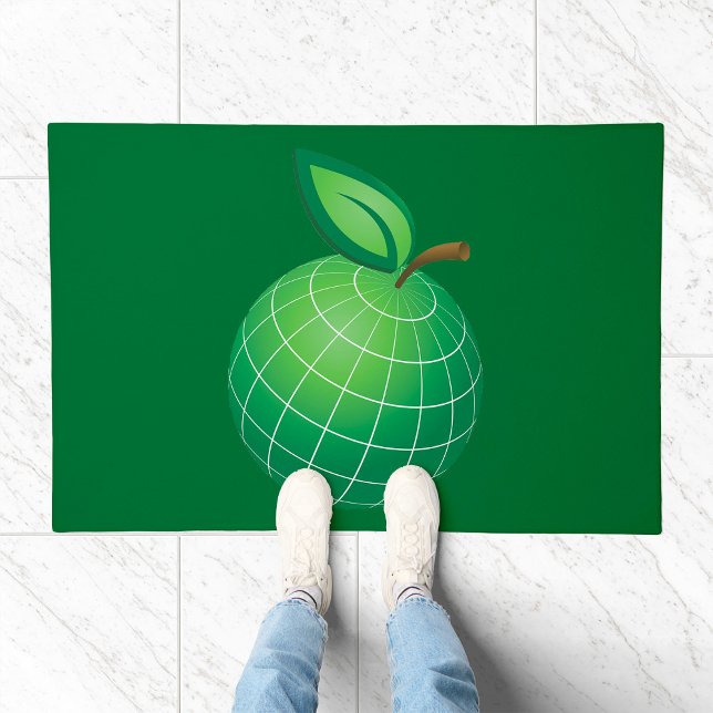 Eco Globe Fruit Green Earth Leaf Sphere  Doormat (Creator Uploaded)