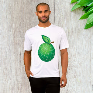 Eco Globe Fruit Green Earth Leaf Sphere T-Shirt