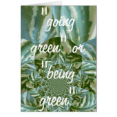 Eco Green Camo Kaleidoscope Art Print Design (Front)