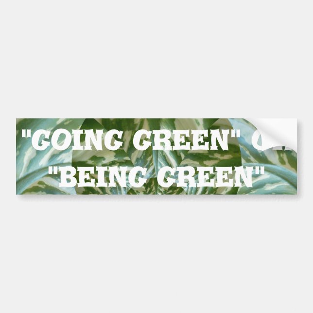 Eco Green Camo Kaleidoscope Art Print Design Bumper Sticker (Front)