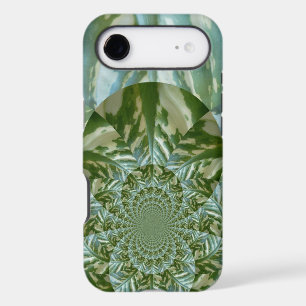 Eco Green Camo Kaleidoscope Art Print Design iPhone 17 Air Case