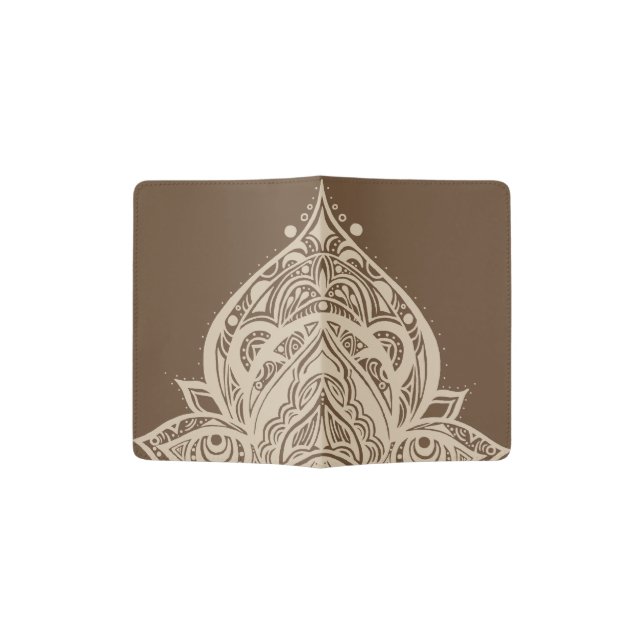 Eco Gypsy Traveller Zen Nomadic Passport Cover (Opened)