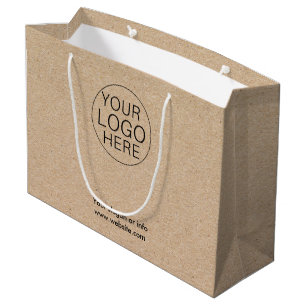 Eco Kraft Custom Logo Gift Bag for Businesses