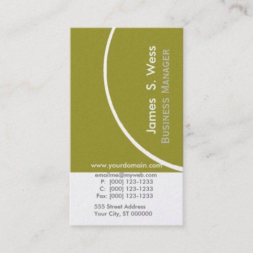 Eco Organic Green Business Design Promotional Business Card