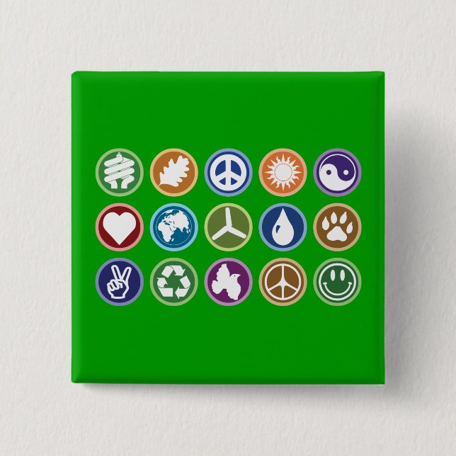Eco Symbols Button (Front)