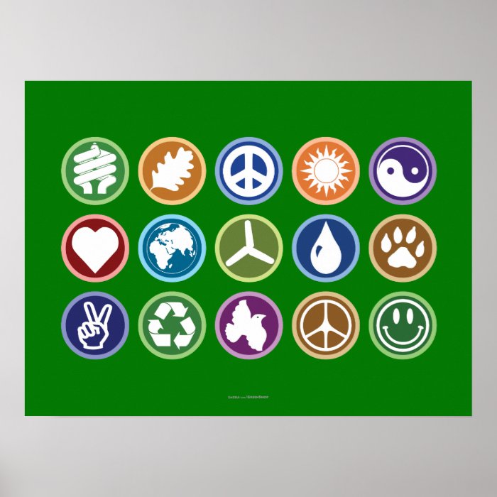 Eco Symbols Print