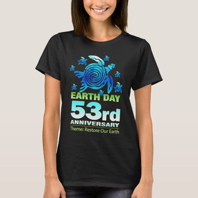 Eco Teachers  Earth Day 2023 Restore Our Earth T-Shirt (Front)