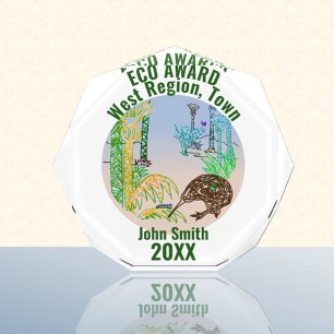 ECO THEME Palms,Forest, Animals Acrylic Award