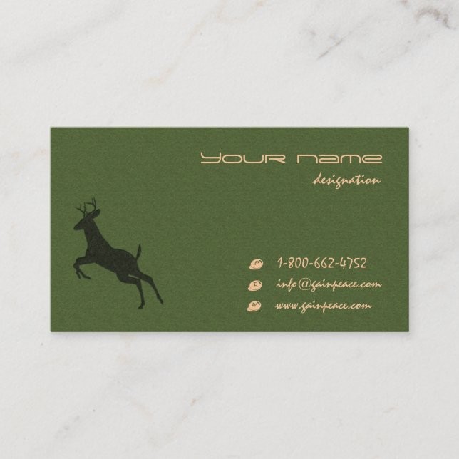 eco themed business card (Front)