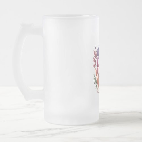 Eco Vibes Only Frosted Glass Beer Mug
