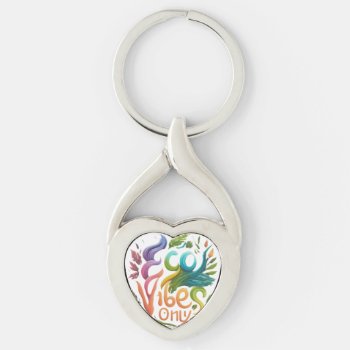 Eco Vibes Only Keychain by Shopping_Zone_1 at Zazzle