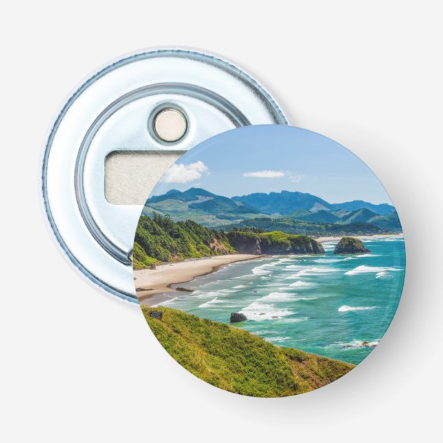 Ecola State Park, Oregon. Panorama of Crescent Bottle Opener (Front)