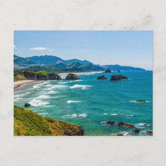 Ecola State Park, Oregon. Panorama of Crescent Postcard