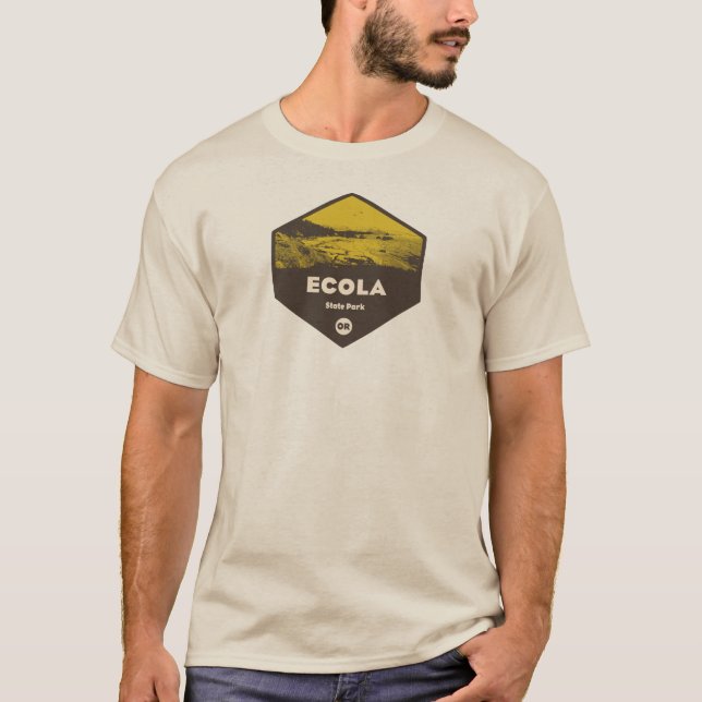 Ecola State Park Oregon T-Shirt (Front)