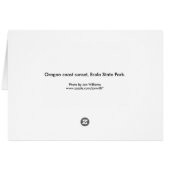 Ecola State Park Sunset Cards (Back Horizontal)