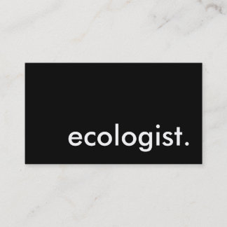 ecologist. business card