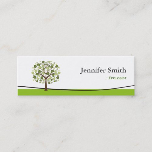 Ecologist _ Wishing Tree of Hearts Mini Business Card