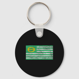 Ecology Flag Environmentalism Earth Day 1 Keychain