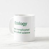 Ecology, more complicated than rocket science -Mug Coffee Mug (Front Left)