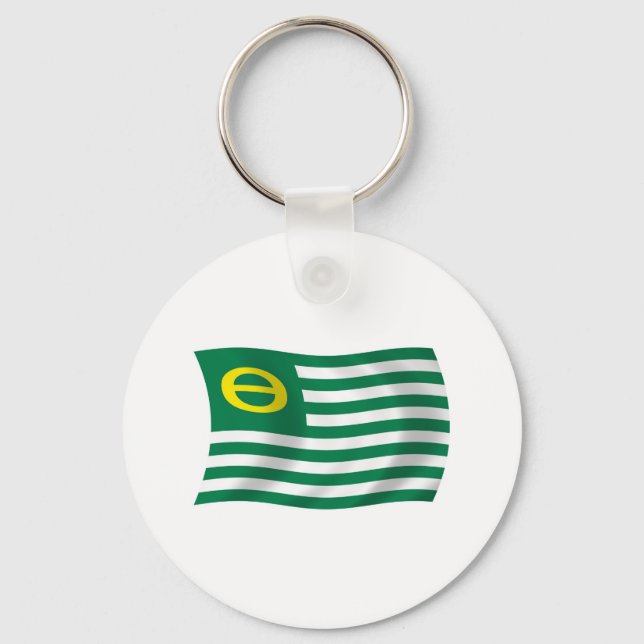 Ecology Movement Flag Keychain (Front)