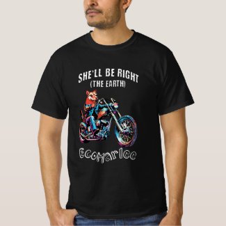 EcoMarlee She'll be right chopper t shirt