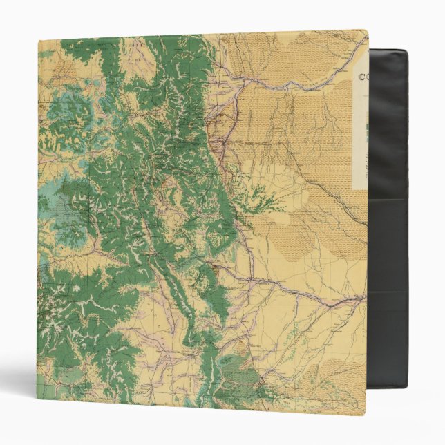 Economic Map of Colorado 3 Ring Binder (Front/Inside)