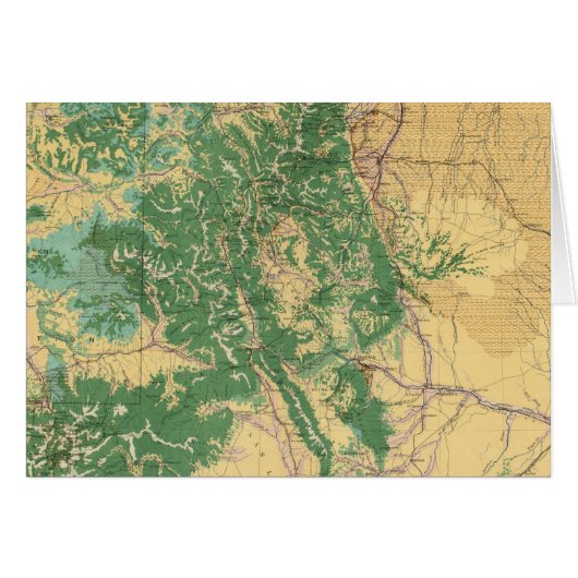 Economic Map of Colorado Cards (Front Horizontal)