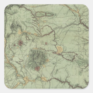 Economical Features of New Mexico Square Sticker