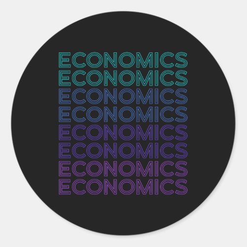 Economics Economist Classic Round Sticker