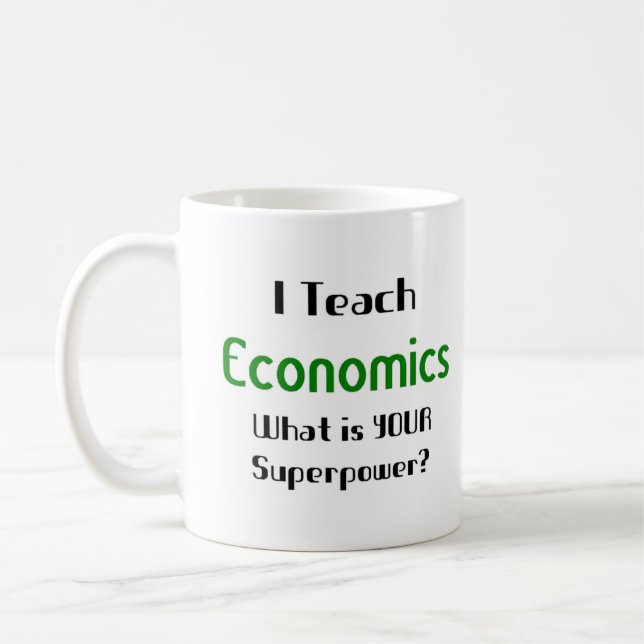 economics teach coffee mug (Left)