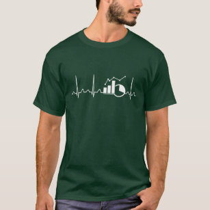 Economics Teacher Heartbeat T-Shirt