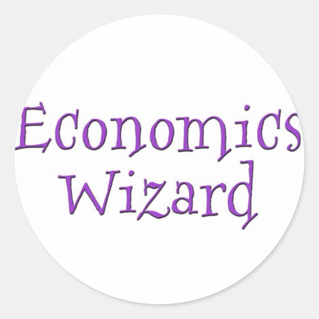 Economics Wizard Classic Round Sticker (Front)