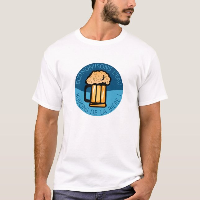 economisons eau drons beere alcohol humor citatio T-Shirt (Front)