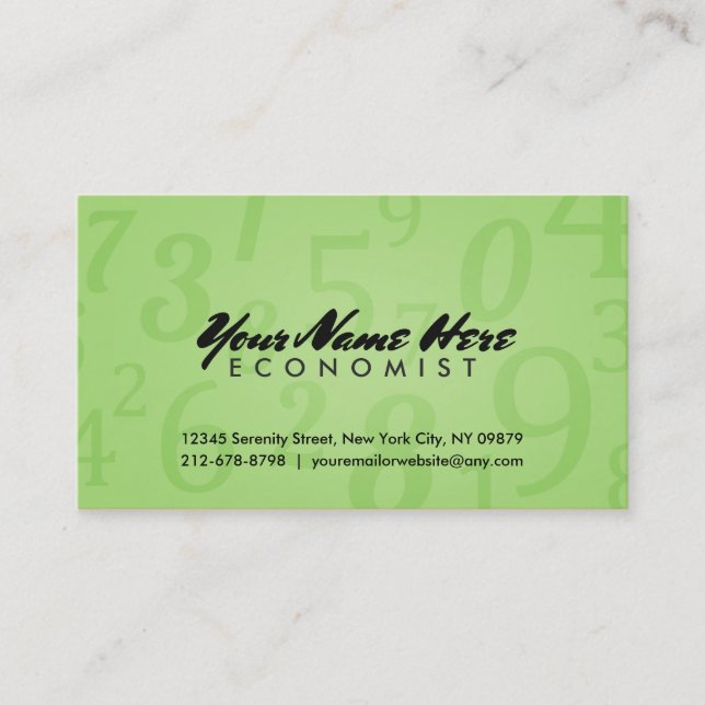 Economist Business Cards (Front)