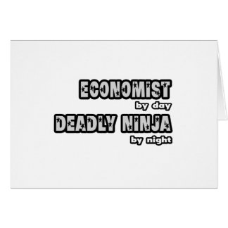 Economist By Day...Deadly Ninja By Night Cards