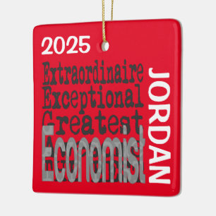 Economist Extraordinaire CUSTOM Ceramic Ornament