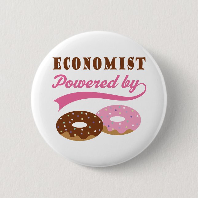 Economist Gift (Donuts) Pinback Button (Front)