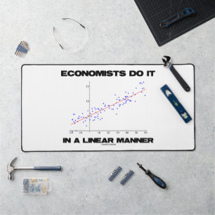 Economists Do It In A Linear Manner Regression Desk Mat