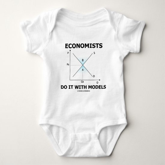 Economists Do It With Models (Economics Humor) Baby Bodysuit